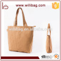 High Quality Washable Shopping Food Kraft Brown Paper Bag